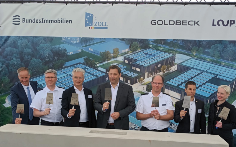 Grundsteinlegung beim Zoll im A27park Walsrode 