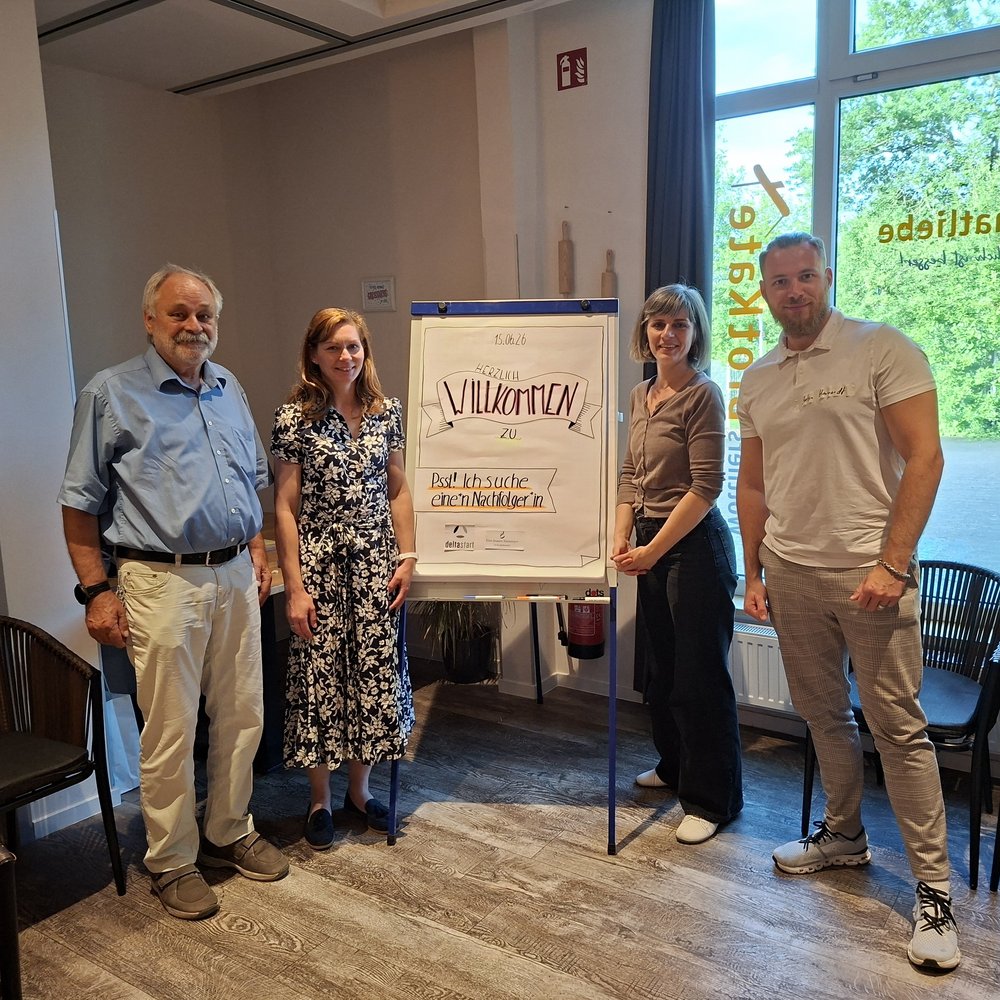 Auf dem Foto von links): Jochen Lauenstein, Eike-Susann Steinmeyer, Anke Schaffrek, Stefan Harwardt