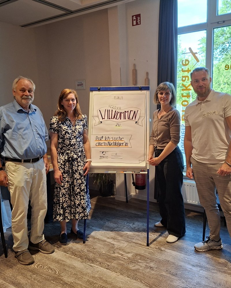Auf dem Foto von links): Jochen Lauenstein, Eike-Susann Steinmeyer, Anke Schaffrek, Stefan Harwardt