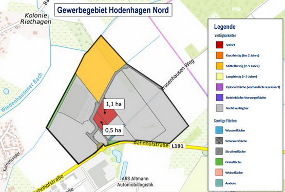 GE Hodenhagen Nord © Eigene Darstellung WFG Deltaland nach GEFIS