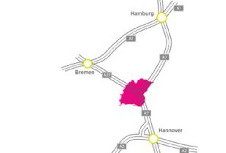 Das Deltaland im Städtedreieck Hamburg - Hannover - Bremen